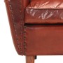 Brown genuine leather bucket design armchair 77x65x79 cm by vidaXL, Armchairs - Ref: Foro24-286949, Price: 317,38 €, Discount: %