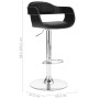 Taburete de cocina cuero sintético negro de vidaXL, Taburetes de cocina - Ref: Foro24-287403, Precio: 137,71 €, Descuento: %