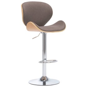 Kitchen stool with taupe gray fabric by vidaXL, Kitchen stools - Ref: Foro24-287414, Price: 136,99 €, Discount: %