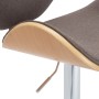 Kitchen stool with taupe gray fabric by vidaXL, Kitchen stools - Ref: Foro24-287414, Price: 131,96 €, Discount: %