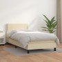 Box spring bed with cream synthetic leather mattress 80x200 cm by vidaXL, Beds and slatted bases - Ref: Foro24-3141031, Price...