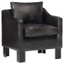 Sillón con diseño de cubo cuero auténtico negro de vidaXL, Sillones - Ref: Foro24-286956, Precio: 206,05 €, Descuento: %