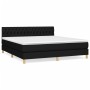 Cama box spring con colchón tela negro 180x200 cm de vidaXL, Camas y somieres - Ref: Foro24-3140875, Precio: 549,79 €, Descue...