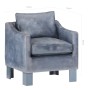 Gray genuine leather armchair by vidaXL, Armchairs - Ref: Foro24-286957, Price: 169,69 €, Discount: %