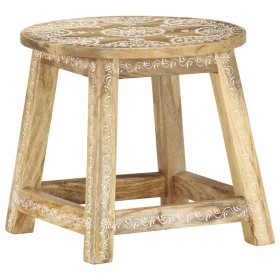 Hand painted stool solid mango wood 38x38x35 cm by vidaXL, Kitchen stools - Ref: Foro24-287445, Price: 70,99 €, Discount: %