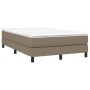 Cama box spring con colchón tela gris taupe 120x200 cm de vidaXL, Camas y somieres - Ref: Foro24-3144065, Precio: 350,51 €, D...