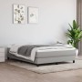 Box spring bed with light gray fabric mattress 160x200 cm by vidaXL, Beds and slatted bases - Ref: Foro24-3144085, Price: 432...