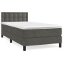 Boxspringbett mit dunkelgrauer Samtmatratze 90x200 cm von vidaXL, Betten und Lattenroste - Ref: Foro24-3141522, Preis: 294,70...