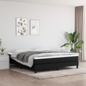 Box spring bed with black fabric mattress 180x200 cm by vidaXL, Beds and slatted bases - Ref: Foro24-3144095, Price: 482,77 €...