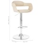 White synthetic leather kitchen stool by vidaXL, Kitchen stools - Ref: Foro24-287404, Price: 135,11 €, Discount: %