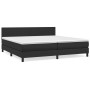 Cama box spring con colchón cuero sintético negro 200x200 cm de vidaXL, Camas y somieres - Ref: Foro24-3141023, Precio: 621,9...