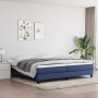 Cama box spring con colchón tela azul 200x200 cm de vidaXL, Camas y somieres - Ref: Foro24-3144107, Precio: 571,66 €, Descuen...