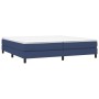 Cama box spring con colchón tela azul 200x200 cm de vidaXL, Camas y somieres - Ref: Foro24-3144107, Precio: 571,66 €, Descuen...