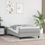 Cama box spring con colchón tela gris claro 100x200 cm de vidaXL, Camas y somieres - Ref: Foro24-3144053, Precio: 278,65 €, D...