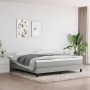 Box spring bed with light gray fabric mattress 180x200 cm by vidaXL, Beds and slatted bases - Ref: Foro24-3144093, Price: 472...