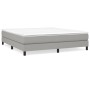 Box spring bed with light gray fabric mattress 180x200 cm by vidaXL, Beds and slatted bases - Ref: Foro24-3144093, Price: 472...