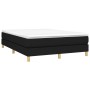 Box spring bed with black fabric mattress 140x200 cm by vidaXL, Beds and slatted bases - Ref: Foro24-3144177, Price: 390,84 €...