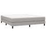 Cama box spring con colchón tela gris claro 180x200 cm de vidaXL, Camas y somieres - Ref: Foro24-3144093, Precio: 495,41 €, D...