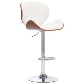 White synthetic leather kitchen stool by vidaXL, Kitchen stools - Ref: Foro24-287410, Price: 138,99 €, Discount: %