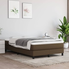 Box spring bed with dark brown fabric mattress 120x200 cm by vidaXL, Beds and slatted bases - Ref: Foro24-3144064, Price: 364...