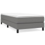 Cama box spring con colchón tela gris oscuro 100x200 cm de vidaXL, Camas y somieres - Ref: Foro24-3144054, Precio: 306,31 €, ...