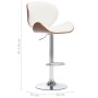 White synthetic leather kitchen stool by vidaXL, Kitchen stools - Ref: Foro24-287410, Price: 137,04 €, Discount: %