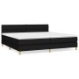 Cama box spring con colchón tela negro 200x200 cm de vidaXL, Camas y somieres - Ref: Foro24-3140883, Precio: 629,10 €, Descue...