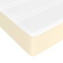 Box spring bed with cream synthetic leather mattress 90x190 cm by vidaXL, Beds and slatted bases - Ref: Foro24-3144239, Price...