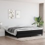 Cama box spring con colchón tela negro 200x200 cm de vidaXL, Camas y somieres - Ref: Foro24-3144103, Precio: 562,77 €, Descue...