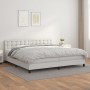 Box spring bed with white synthetic leather mattress 200x200 cm by vidaXL, Beds and slatted bases - Ref: Foro24-3141144, Pric...