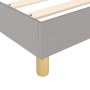 Cama box spring con colchón tela gris claro 120x200 cm de vidaXL, Camas y somieres - Ref: Foro24-3144159, Precio: 353,42 €, D...