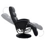 Sillón reclinable para TV de cuero sintético negro de vidaXL, Sillones - Ref: Foro24-248475, Precio: 295,99 €, Descuento: %