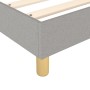 Cama box spring con colchón tela gris claro 100x200 cm de vidaXL, Camas y somieres - Ref: Foro24-3144151, Precio: 269,85 €, D...