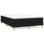 Cama box spring con colchón tela negro 140x190 cm de vidaXL, Camas y somieres - Ref: Foro24-3144169, Precio: 400,56 €, Descue...