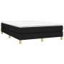 Cama box spring con colchón tela negro 140x190 cm de vidaXL, Camas y somieres - Ref: Foro24-3144169, Precio: 400,56 €, Descue...