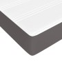 Box spring bed with gray synthetic leather mattress 80x200 cm by vidaXL, Beds and slatted bases - Ref: Foro24-3144229, Price:...