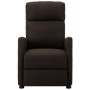 Sillón de masaje reclinable de tela marrón oscuro de vidaXL, Sillones - Ref: Foro24-289701, Precio: 237,99 €, Descuento: %