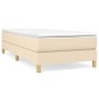 Cama box spring con colchón tela color crema 100x200 cm de vidaXL, Camas y somieres - Ref: Foro24-3144156, Precio: 290,88 €, ...