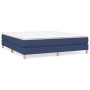 Cama box spring con colchón tela azul 160x200 cm de vidaXL, Camas y somieres - Ref: Foro24-3144189, Precio: 433,45 €, Descuen...