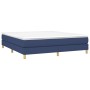 Cama box spring con colchón tela azul 160x200 cm de vidaXL, Camas y somieres - Ref: Foro24-3144189, Precio: 433,45 €, Descuen...