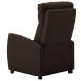 Sillón de masaje reclinable de tela marrón oscuro de vidaXL, Sillones - Ref: Foro24-289701, Precio: 237,99 €, Descuento: %