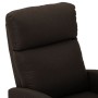 Sillón de masaje reclinable de tela marrón oscuro de vidaXL, Sillones - Ref: Foro24-289701, Precio: 237,99 €, Descuento: %