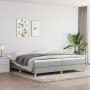 Cama box spring con colchón tela gris claro 200x200 cm de vidaXL, Camas y somieres - Ref: Foro24-3144199, Precio: 510,77 €, D...