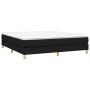 Cama box spring con colchón tela negro 160x200 cm de vidaXL, Camas y somieres - Ref: Foro24-3144185, Precio: 433,45 €, Descue...