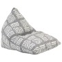 Sillón puf de tela patchwork gris de vidaXL, Pufs - Ref: Foro24-287728, Precio: 163,69 €, Descuento: %