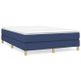 Box spring bed with blue fabric mattress 140x200 cm by vidaXL, Beds and slatted bases - Ref: Foro24-3144181, Price: 389,62 €,...