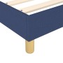 Box spring bed with blue fabric mattress 140x200 cm by vidaXL, Beds and slatted bases - Ref: Foro24-3144181, Price: 389,62 €,...