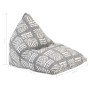 Sillón puf de tela patchwork gris de vidaXL, Pufs - Ref: Foro24-287728, Precio: 163,69 €, Descuento: %