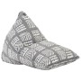 Sillón puf de tela patchwork gris de vidaXL, Pufs - Ref: Foro24-287728, Precio: 163,69 €, Descuento: %