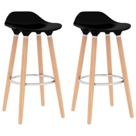 Kitchen stools 2 units black by vidaXL, Kitchen stools - Ref: Foro24-289365, Price: 107,11 €, Discount: %